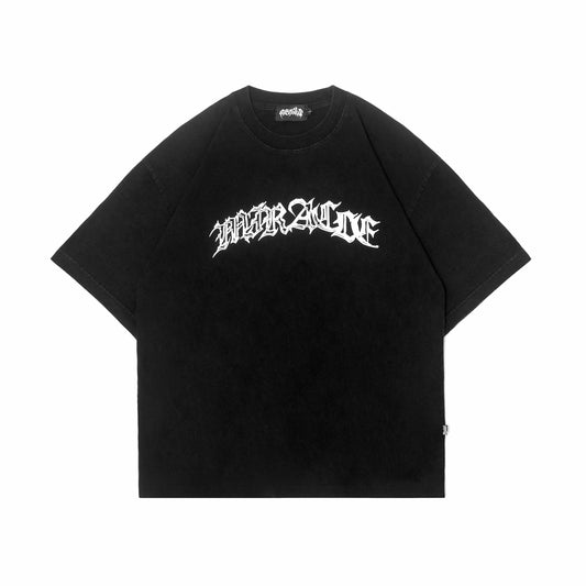 Miracle Mates - Corcide Black Washed Oversized T Shirt