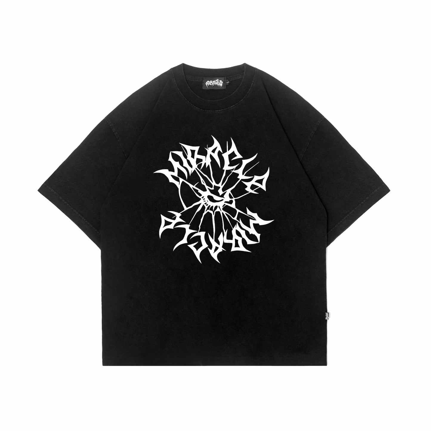 Miracle Mates - Polish Black Washed Oversized T Shirt