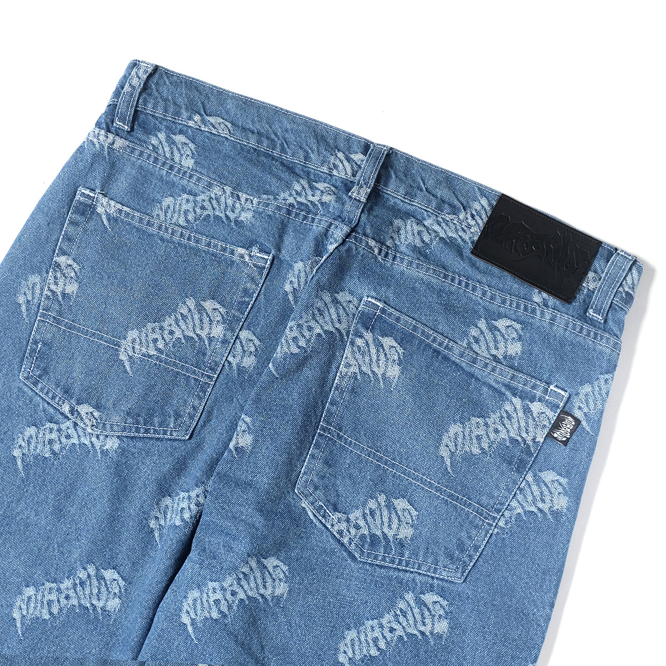 Miracle Mates - Hose Jacquard Denim Pants