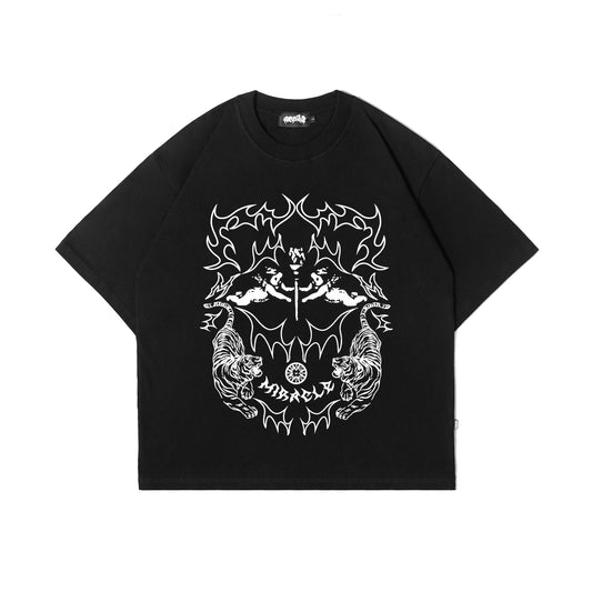 Miracle Mates - Tribe Black Oversized T Shirt