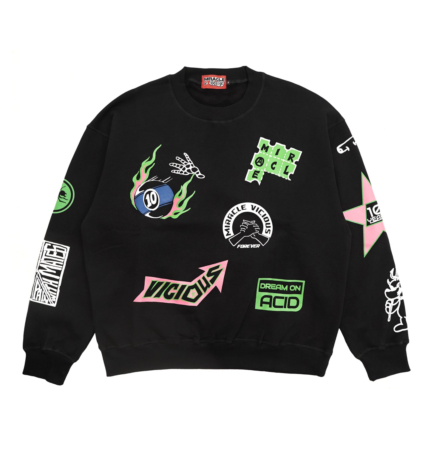 Miracle Mates x Vicious Pain "Dream on Acid" Crewneck