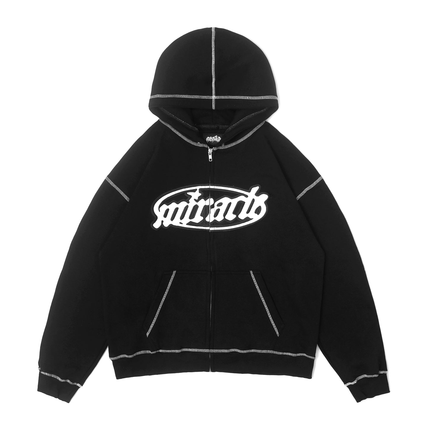 Miracle Mates - Ellie Zip Black Hoodie