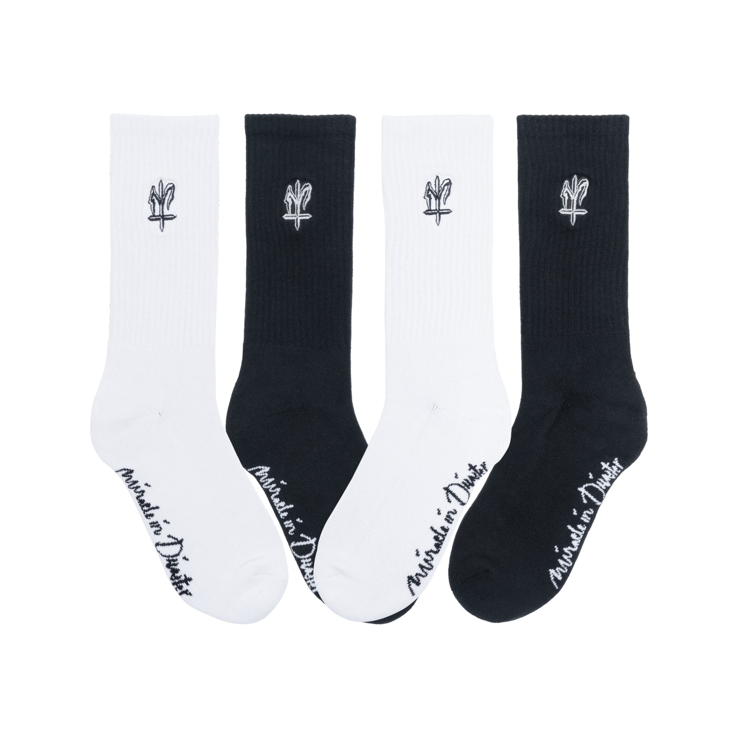 Maternal Disaster - Mirmat Black & White Socks Collaboration Maternal Disaster